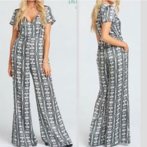 Show Me Your MuMu Brianna Snake print Jumpsuit L